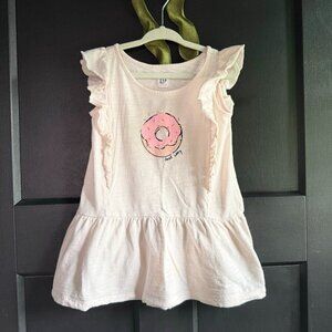 Baby Gap Play Dress (Pale Pink, Size 18-24 Months) - "Donut Worry" 🍩✨